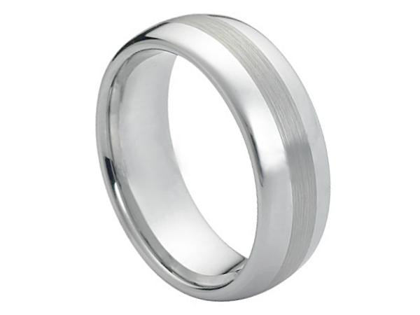 Flat Cobalt Band - Beveled Edge