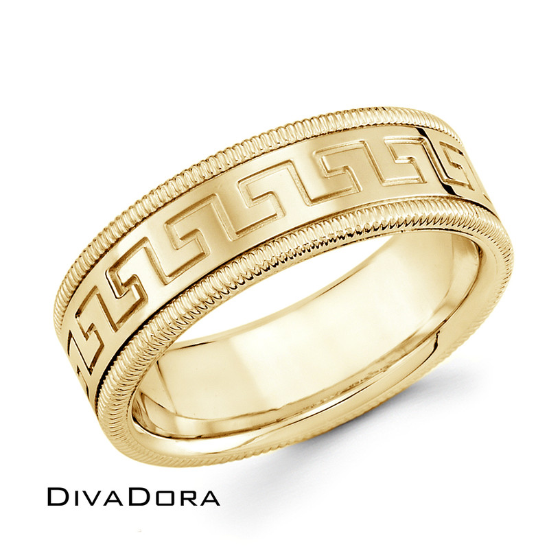 Milgrain Edge Ring - Yellow Gold