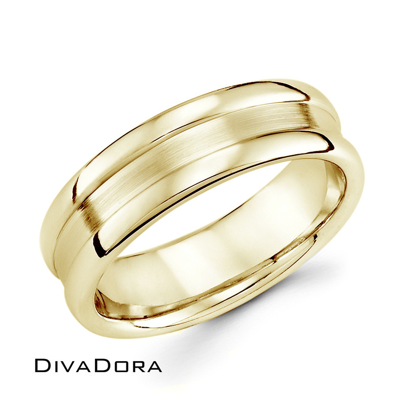 Domed Band - Yellow Gold Domed Band - Yellow Gold