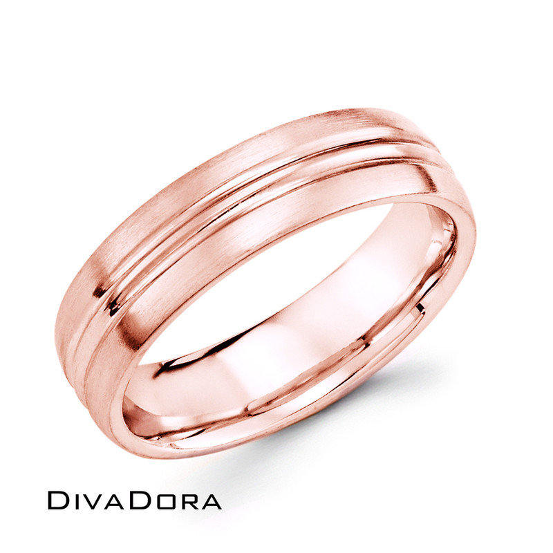 Grooved + Brushed Band - Rose Gold Grooved + Brushed Band - Rose Gold