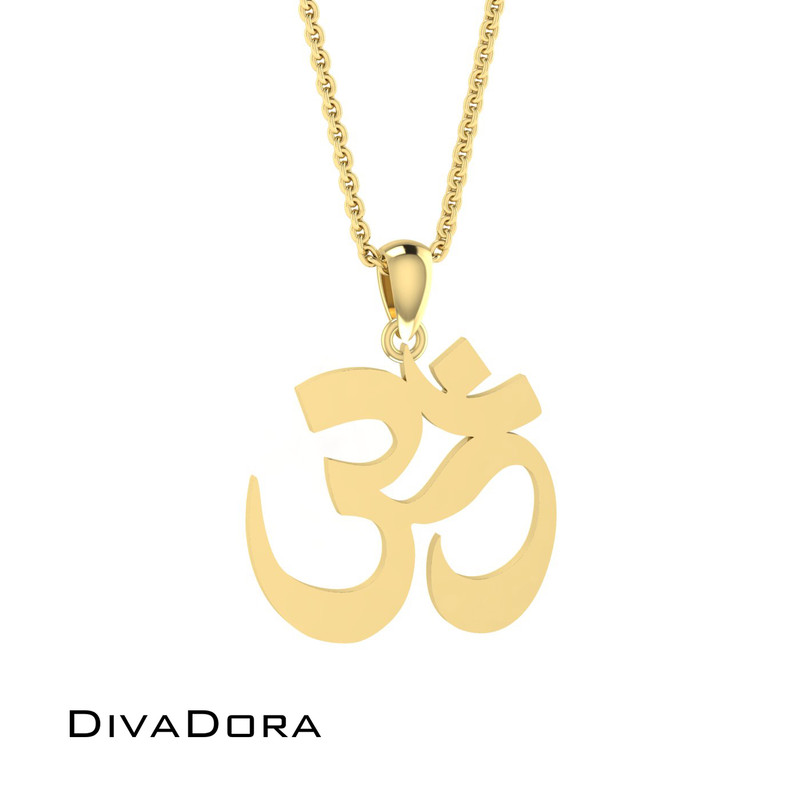 Hindu Om Pendant II - Gold Hindu Om Pendant II - Gold