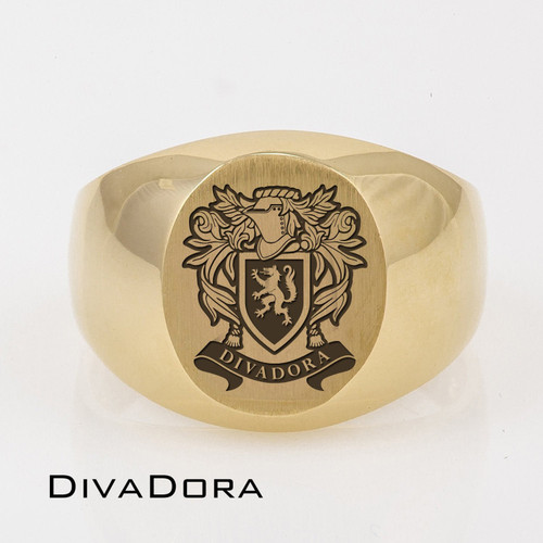 Antique English Gold Crest Ring – Lannah Dunn