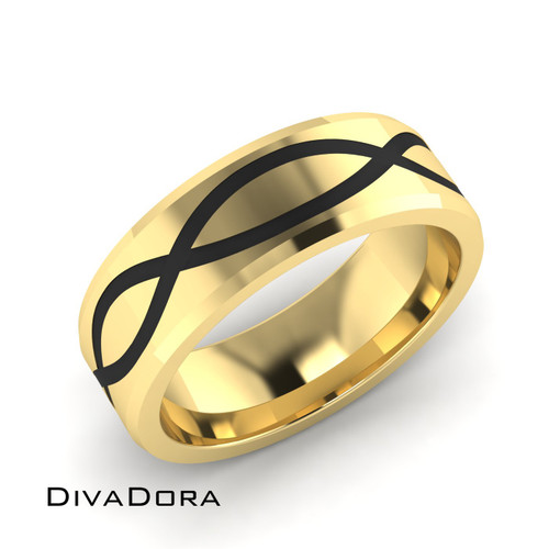 Infinity Design Round Cut Moissanite Engagement Ring | Forever Moissanite