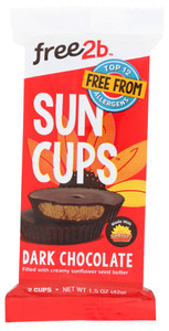 F2B SUN CUPS DARK CHOC ( 12 X 1.4 OZ )