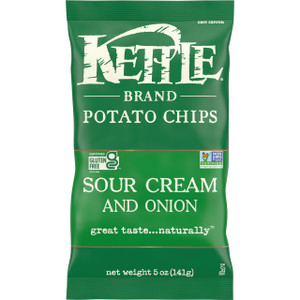 KETTLE CHIPS SOUR CREAM & ONION POTATO CHIPS ( 15X5 OZ )