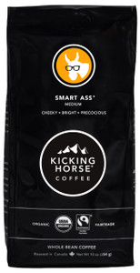 KICKING HORSE WHOLE BEAN COFFEE SMARTASS ( 6X10 OZ ) KICKING HORSE WHOLE BEAN COFFEE SMARTASS ( 6X10 OZ )