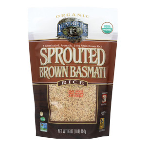 LUNDBERG RICE, SPRTD, BROWN BASMATI ( 6X1 LB )