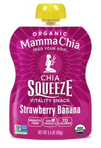 MAMMA CHIA ORGANIC CHIA SQUEEZE STRAWBERRY BANANA ( 16X3.5 OZ )