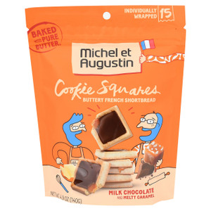 MICHEL CHOC HZLNT CKY SQ ( 6 X 4.4 OZ )