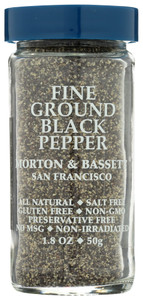 MORTON & BASSETT FINE GROUND BLACK PEPPER ( 3X1.8OZ )