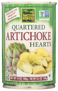 NATIVE FOREST ARTICHOKE HEARTS QUARTER ( 6X14.12 OZ )