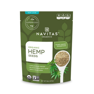 NAVITAS NATURALS ORGANIC HEMP SEEDS SHELLED ( 12X8 OZ )