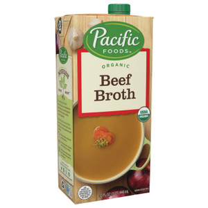 PACIFIC NATURAL BEEF BROTH ( 12X32 OZ )