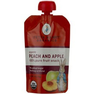 PETER RABBIT ORGANICS PEACH & APPLE FRUIT SNACKS ( 10X4 OZ )