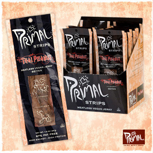 PRIMAL THAI PEANUT MEATLESS JERKY ( 24X1 OZ )