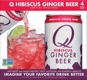 QDR HIBISCUS GINGER BEER ( 6 X 7.5 OZ ) QDR HIBISCUS GINGER BEER ( 6 X 7.5 OZ )