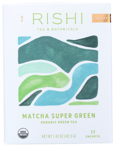 RISHI TEA MATCHA SUPER GREEN ( 6X15 BAG )