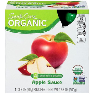 SANTA CRUZ ORGANIC APPLESAUCE ORIGINAL ( 6X4 CT )