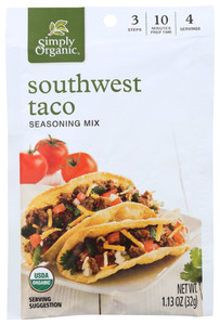 SIMPLY ORGANIC SOUTHWEST TACO ( 12X1.3 OZ )