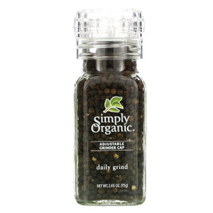 SIMPLY ORGANIC DAILY GRIND CERTIFIED ORGANIC PEPPERCORNS ( 6X2.65OZ ) SIMPLY ORGANIC DAILY GRIND CERTIFIED ORGANIC PEPPERCORNS ( 6X2.65OZ )