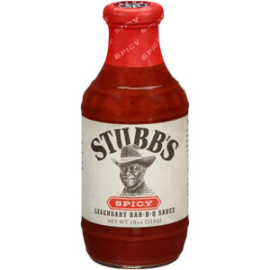 STUBBS SPICY BBQ SAUCE ( 6X18OZ )