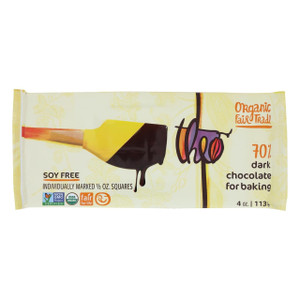 THEO ORGANIC FAIR TRADE 70% DARK CHOCOLATE BAKING BARS ( 10X4 OZ )