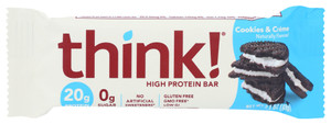 THINK THIN PROTEIN BAR GLUTEN FREE COOKIES AND CREAM ( 10X2.1OZ )