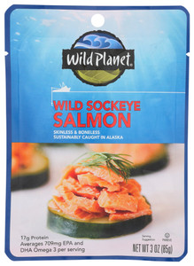 W P WILD SOCKEYE SALMON ( 24 X 3 OZ )