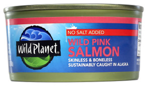 WILD PLANET ALASKA PINK SALMON NO SALT ( 12X6 OZ )