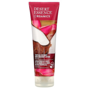DESERT ESSENCE TROPICAL COCONUT HAND& BODY LOTION ( 8 OZ )