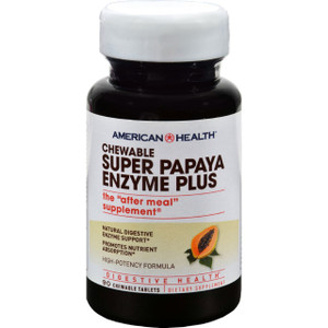 AMERICAN HEALTH SUPER PAPAYA ENZYME PLUS ( 1X90 TAB )