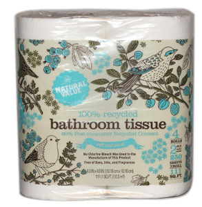 NATURAL VALUE 280CT/ROLL BTH TISSUE ( 24X4PACK ) NATURAL VALUE 280CT/ROLL BTH TISSUE ( 24X4PACK )