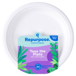 RPURP PLATES COMPST 9 IN ( 6 X 44 CT )