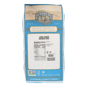 LUNDBERG FARMS ECO-FR LONG BROWN RICE ( 1X25LB )