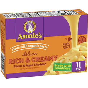 ANNIE'S DELUXE SHELLS & AGED WISCONSIN CHEDDAR ( 12X11 OZ )
