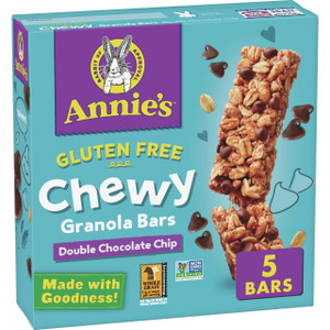 ANNIE'S CHEWY GLUTEN FREE GRANOLA BARS DOUBLE CHOCOLATE CHIP ( 12X5 PK ) ANNIE'S CHEWY GLUTEN FREE GRANOLA BARS DOUBLE CHOCOLATE CHIP ( 12X5 PK )