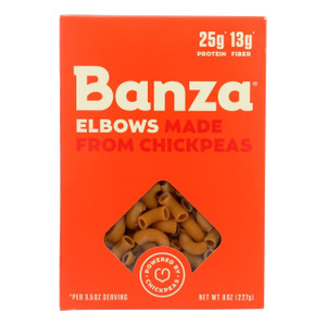 BANZA CHKPEA PSTA ELBOWS ( 6 X 8 OZ ) BANZA CHKPEA PSTA ELBOWS ( 6 X 8 OZ )