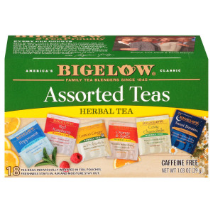 BIGELOW 6 ASSORTED HERBAL TEAS ( 6X18 BAG )
