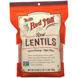 BOBS BEANS RED LENTILS ( 4 X 27 OZ )