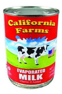 CALIFORNIA FARMS EVAPORATED MILK ( 24X12OZ )