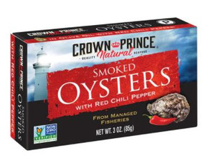 CROWN PRINCE OYSTERS W/CHLI PEPPER ( 18X3OZ )