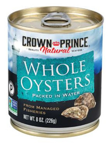 CROWN WHL BOILED OYSTERS ( 12 X 8 OZ )