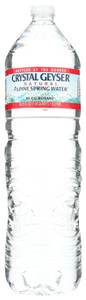 CRYSTAL GEYSER ALPINE SPRING WATER PLASTIC 1.5 LITER ( 12X50.7 OZ )