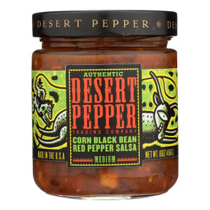 DESERT PEPPER CORN BLACK BEAN ROASTED PEPPER SALSA ( 6X16 OZ )