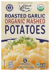 EDWARD & SONS MASHED ROASTED GARLIC POTATOES ( 6X3.5 OZ )