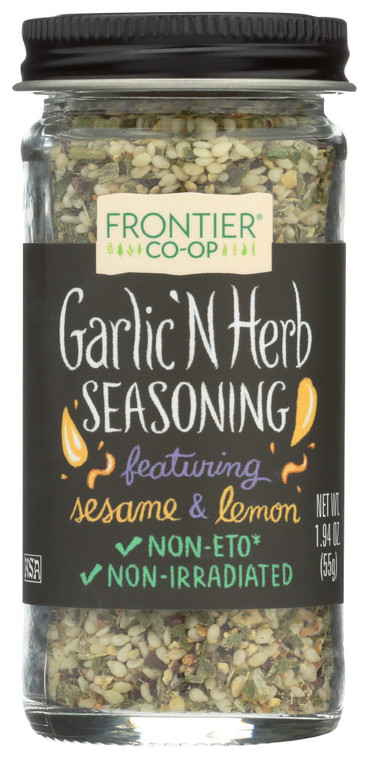 FRONTIER HERB SALTLESS GARLIC N HERB ( 1X1.68 OZ )