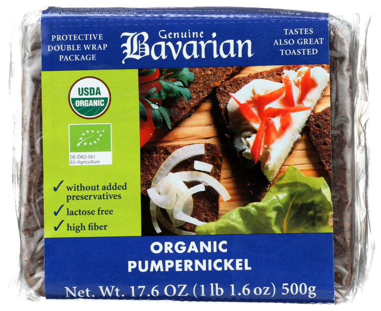 BAVARIAN BREADS ORGANIC PUMPERNICKEL BREAD ( 6X17.6OZ )