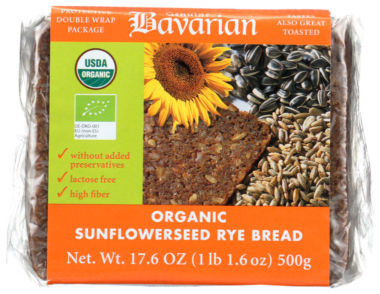 BAVARIAN BREADS SUNFLOWER SEED RYE BREAD ( 6X17.6OZ )