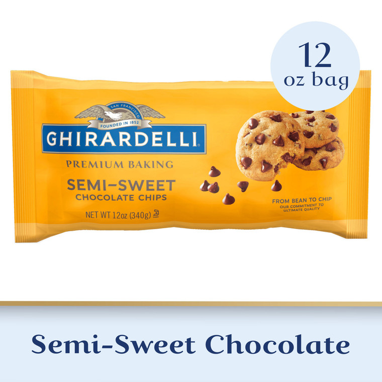 GHIRARDELLI SEMI SWEET CHOCOLATE CHIPS ( 12X12 OZ )