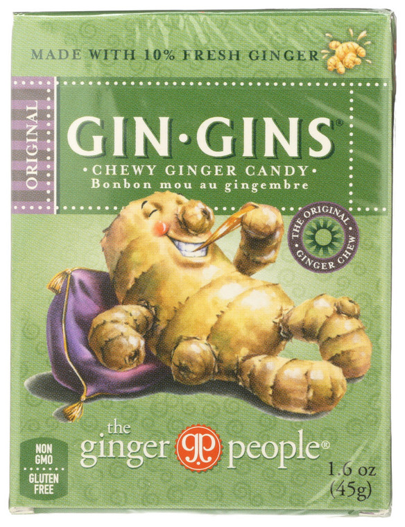 GINGER PEOPLE CHEWS ORIGINAL CHEWY TRAVEL PACK ( 24X1.6 OZ )